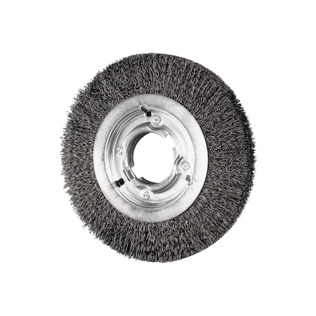 Pferd 8" Crimped Wire Wheel - Medium Face - .014 CS Wire, 2" Keyed A.H. 81128